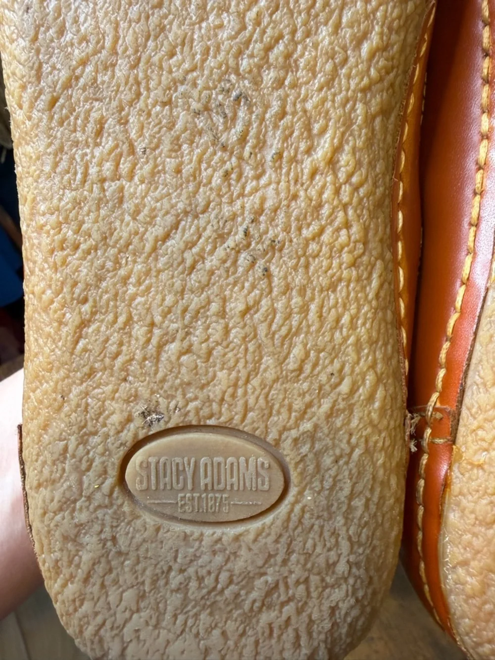 Stacy Adams Loafer Mens Shoes Light Brown Perforated Slip On Casual Size 8